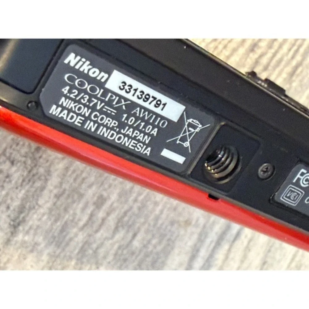Nikon Coolpix AW110 Digital Camera Waterproof WiFi GPS Japan USB charger battery